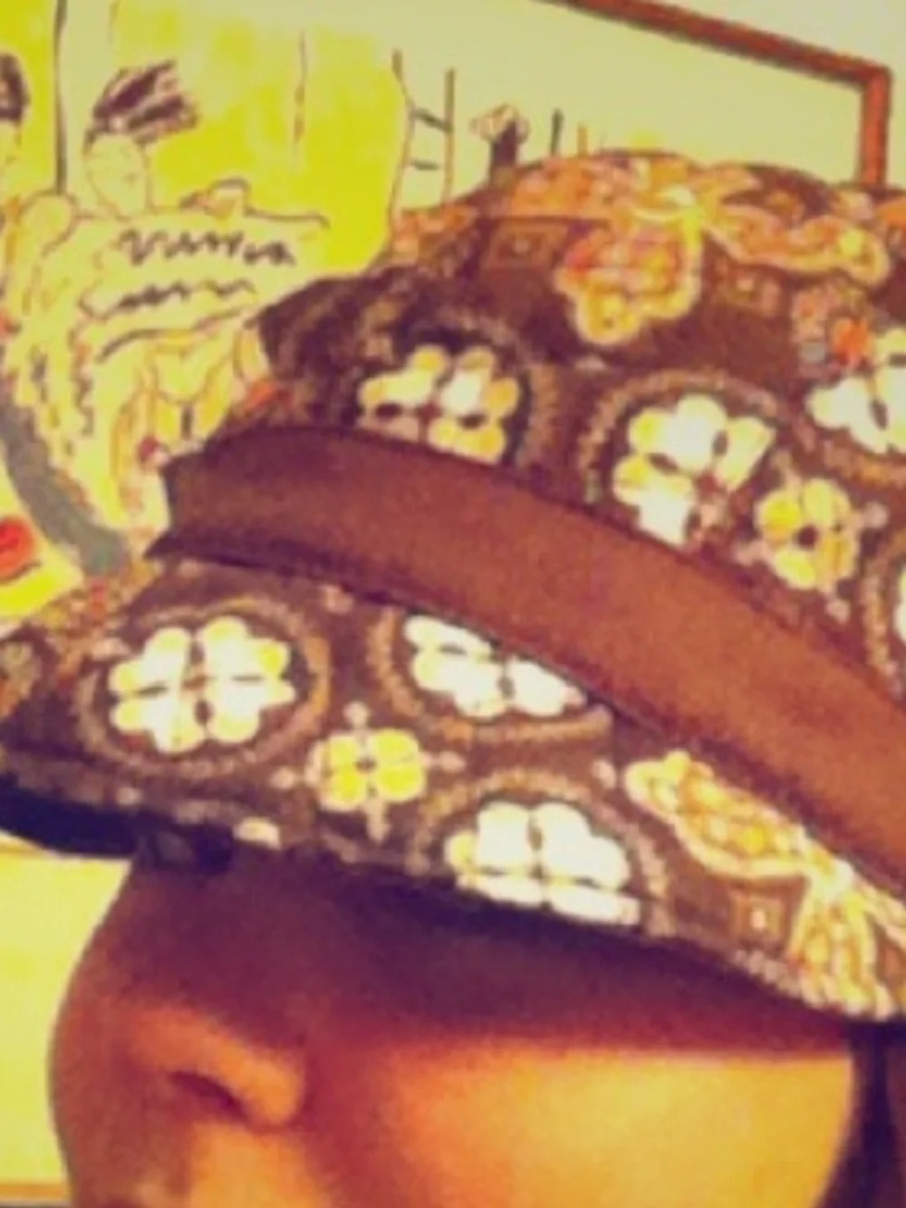 Vera Bradley quilted cap